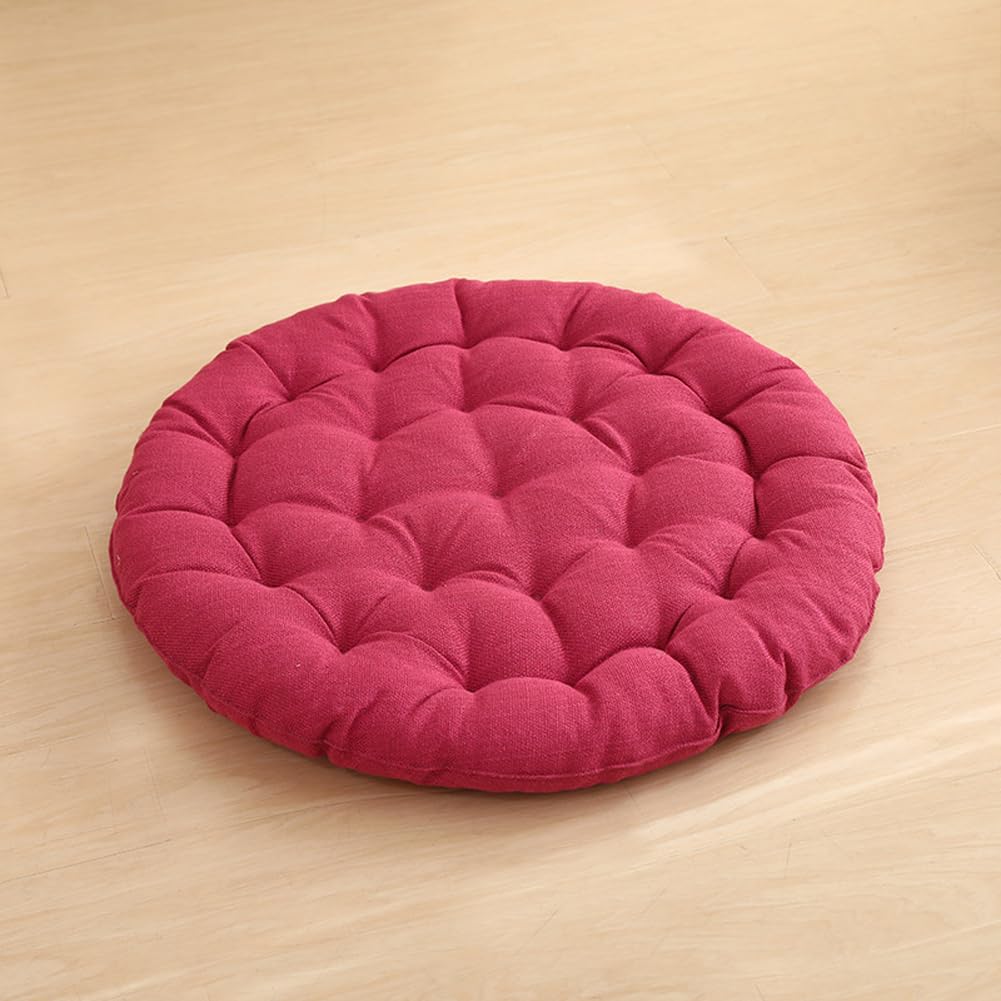 Coussin de sol surdimensionné rose rouge pour soulager le dos et s'asseoir au sol