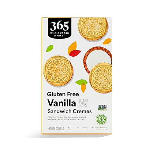 365 By Whole Foods Market, Galletas sándwich crema vainilla sin gluten, 8 onzas
