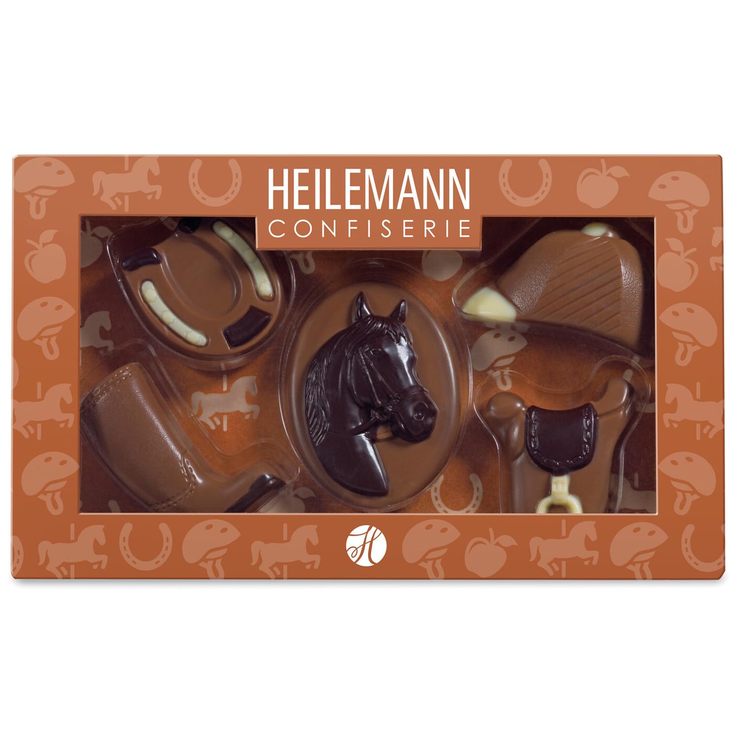 Heilemann Schoko Geschenkverpackung "Pferde" Edelvollmilch 100g