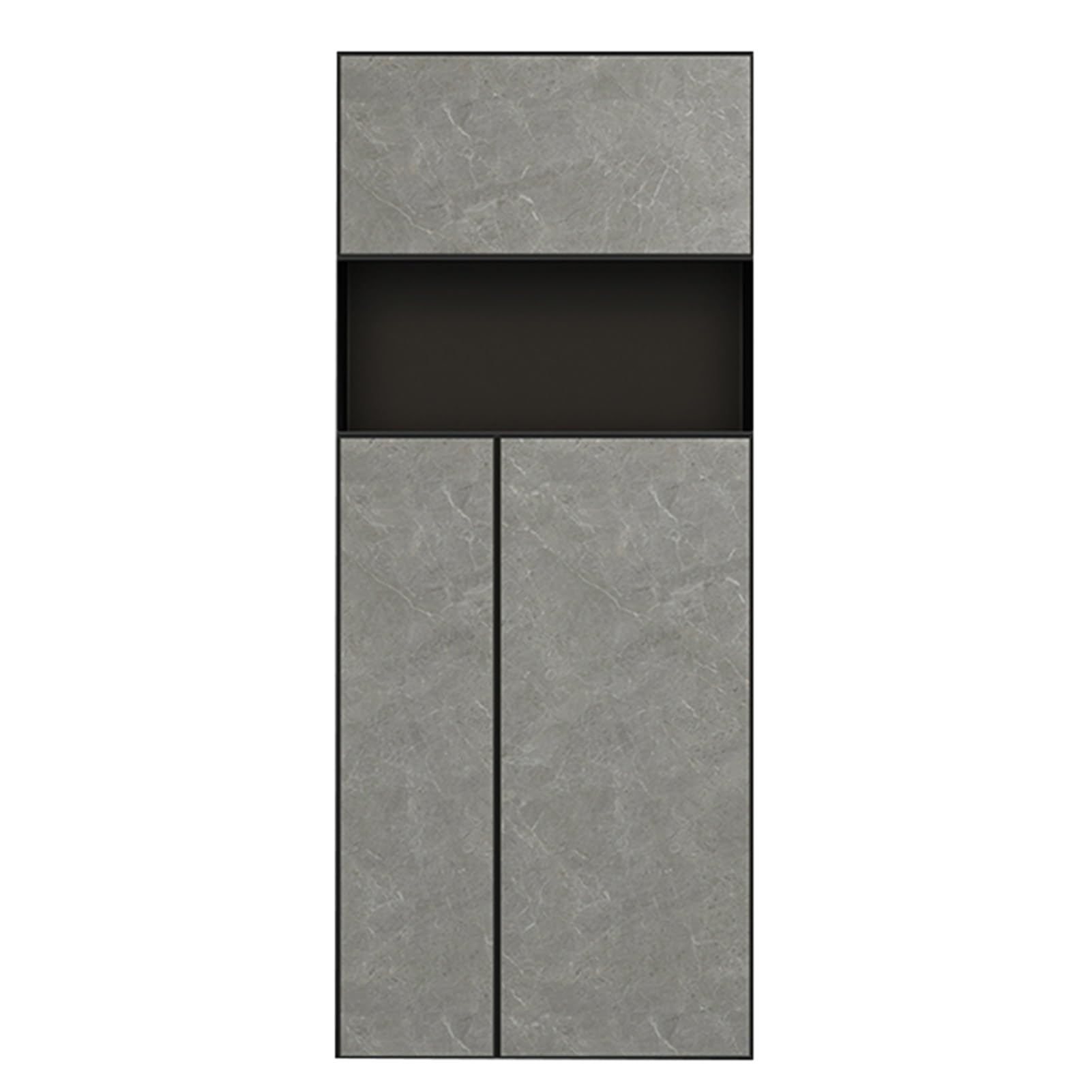 Recessed Shower Niche and Toilet Paper Holder, Hidden Cabinet Trash Can, Space-Saving Design for Kitchen, Living Room, Bedroom, Hotel