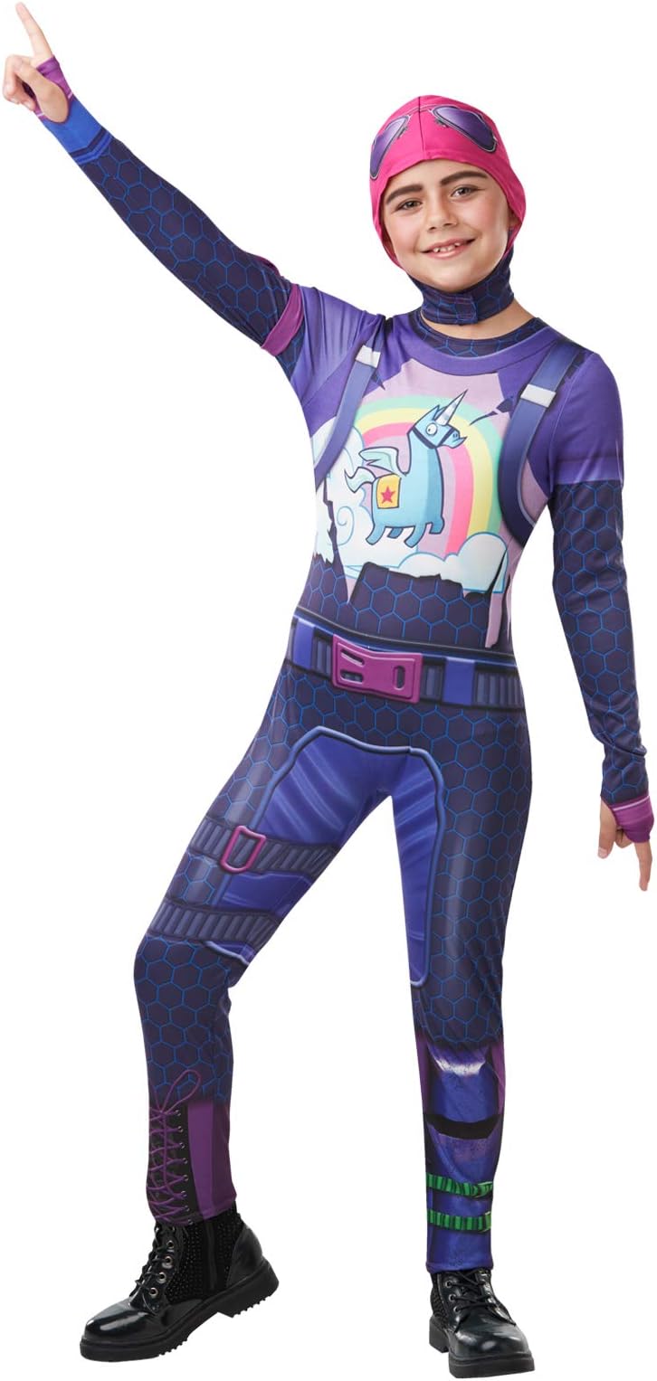 Rubie's Official Fortnite Brite Bomber Costume, Childs Gaming Skin