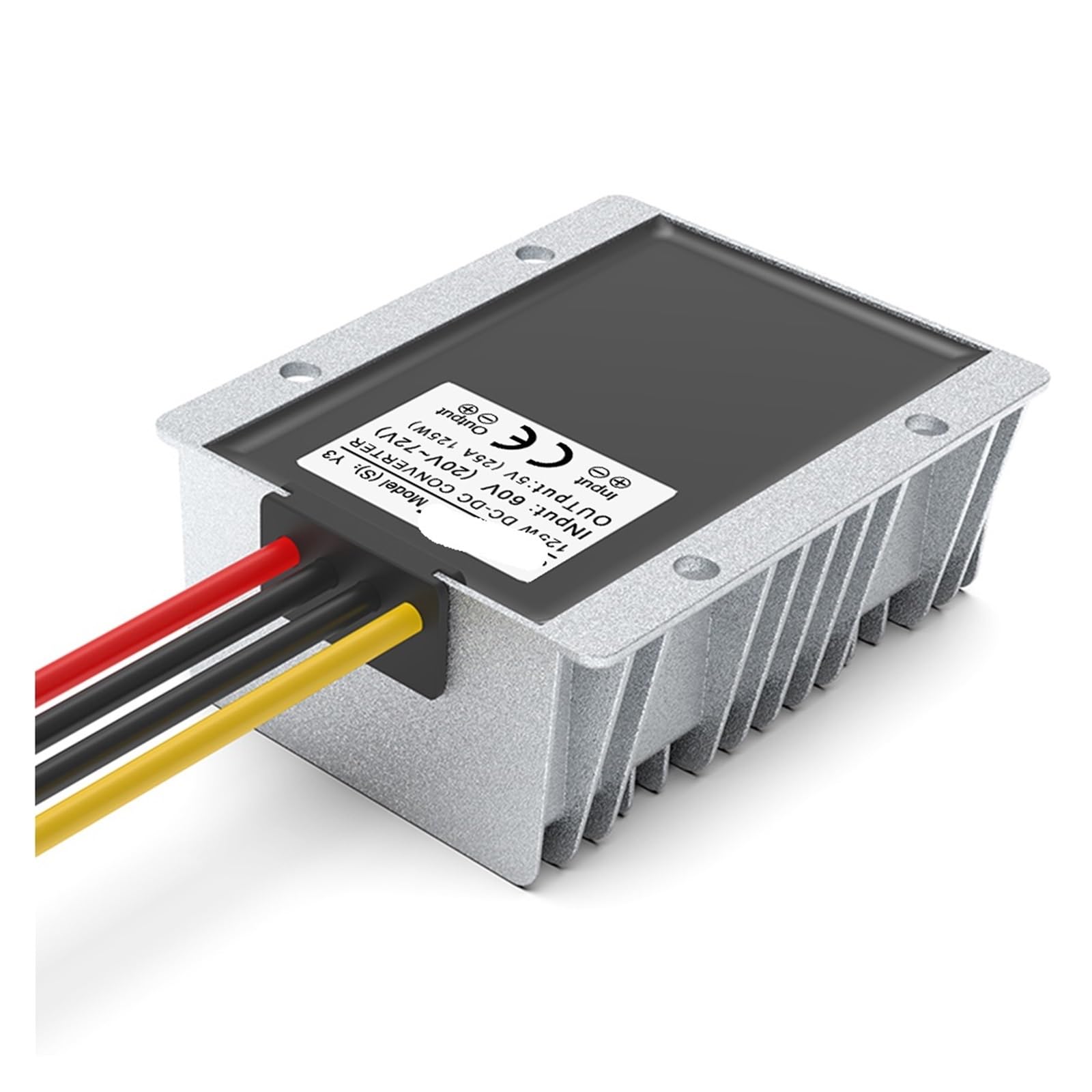 Przetwornica redukcyjna DC-DC 60 V na 5 V (wejście 20 V do 72 V, wyjście 30 A), konwerter zasilania stałego napięcia