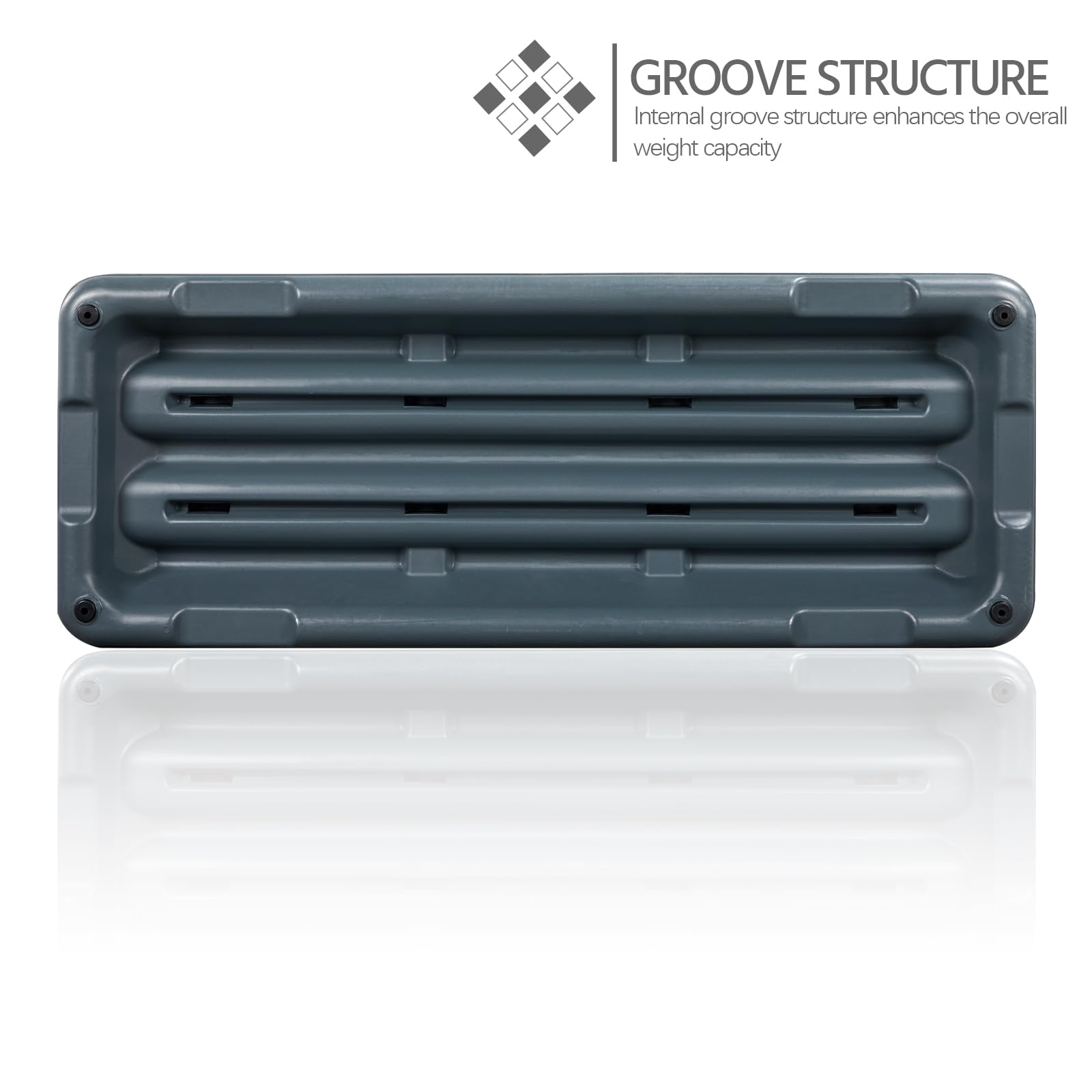 Step da Aerobica Piattaforma Step con 3 Altezze Regolabili Stepper per Fitness per Allenamento Domestico Palestra Ufficio 109,5 x 42 cm Grigio
