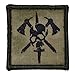 SF Skull Crossed Axes 2x2 Morale Patch - Multiple Colors (ATACS FG with Black)