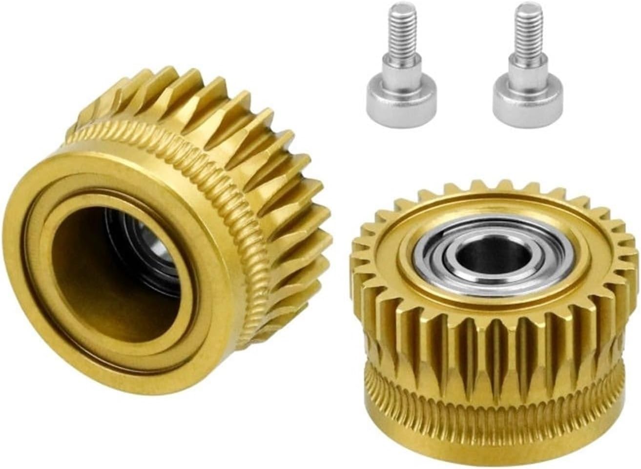 for creality K1 Extruder Gear Metal Filament Coating DLC High Hardness Wear for Ender-3 V3/K1/K1 MAX/K1C/3D Printer(Silver)