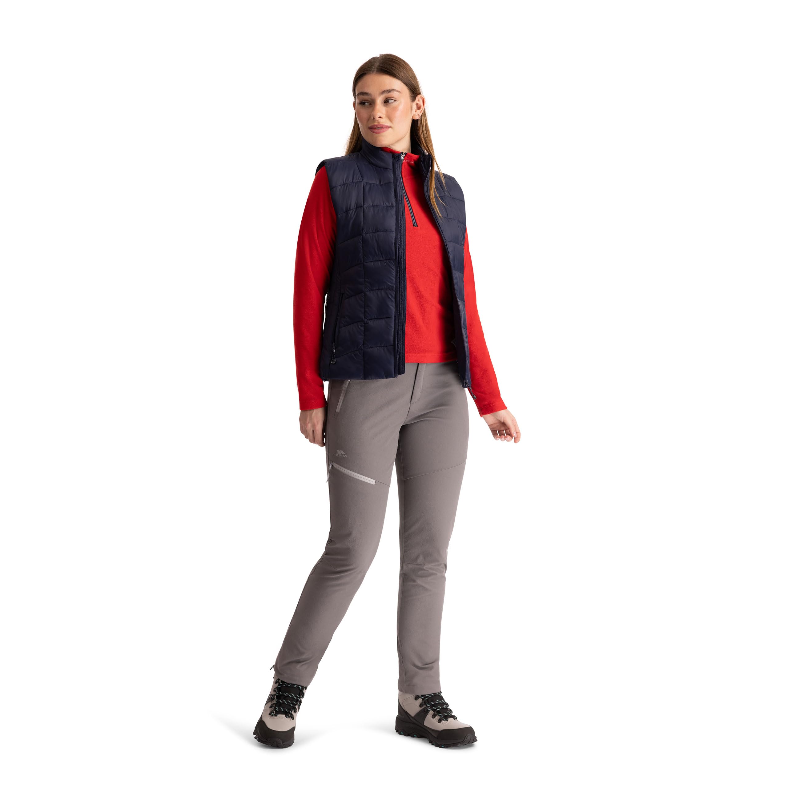 Trespass (M, Red) Womens Skylar Outdoor Walking 1/2 Zip Pullover Fleece Jumper