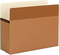 Vista 7 de Smead Easy Grip® - Bolsillo para archivos, pestaña de corte recto, expansión de 5-1/4 pulgadas, tamaño carta, cuerda roja, 10 por caja (73209)