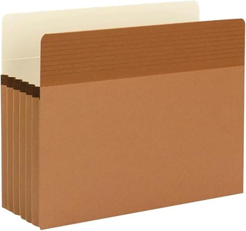 Miniatura 7 de Smead Easy Grip - Bolsillo para archivos, pestaña de corte recto, expansión de 5-14 pulgadas, tamaño carta, cuerda roja, 10 por caja (73209)