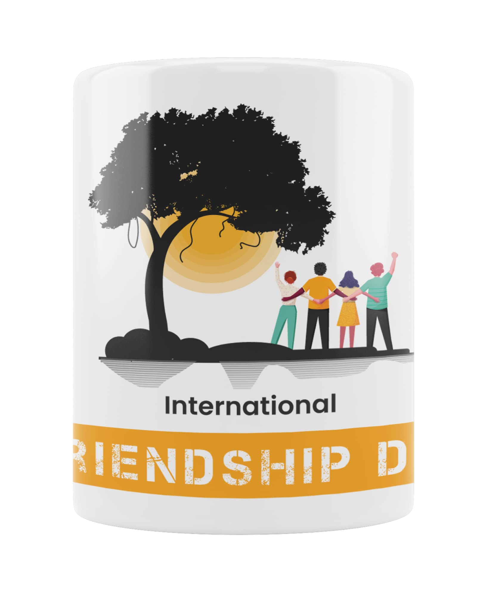 MugKart Ceramic Coffee Mug Printed Happy Friendship Day Coffee Mug Special Gifts for Friend (1 Piece) (MK_FD_1004)