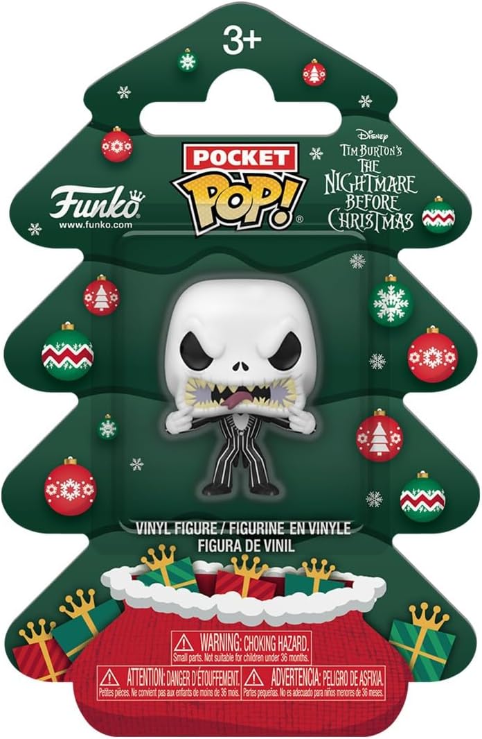 Funko Pop! Pocket Pop Holiday Tree: The Nightmare Before Christmas - Jack - Collectable Vinyl Figure - Gift Idea - Official Merchandise - Toys for Kids & Adults - Disney - Figure for Collectors