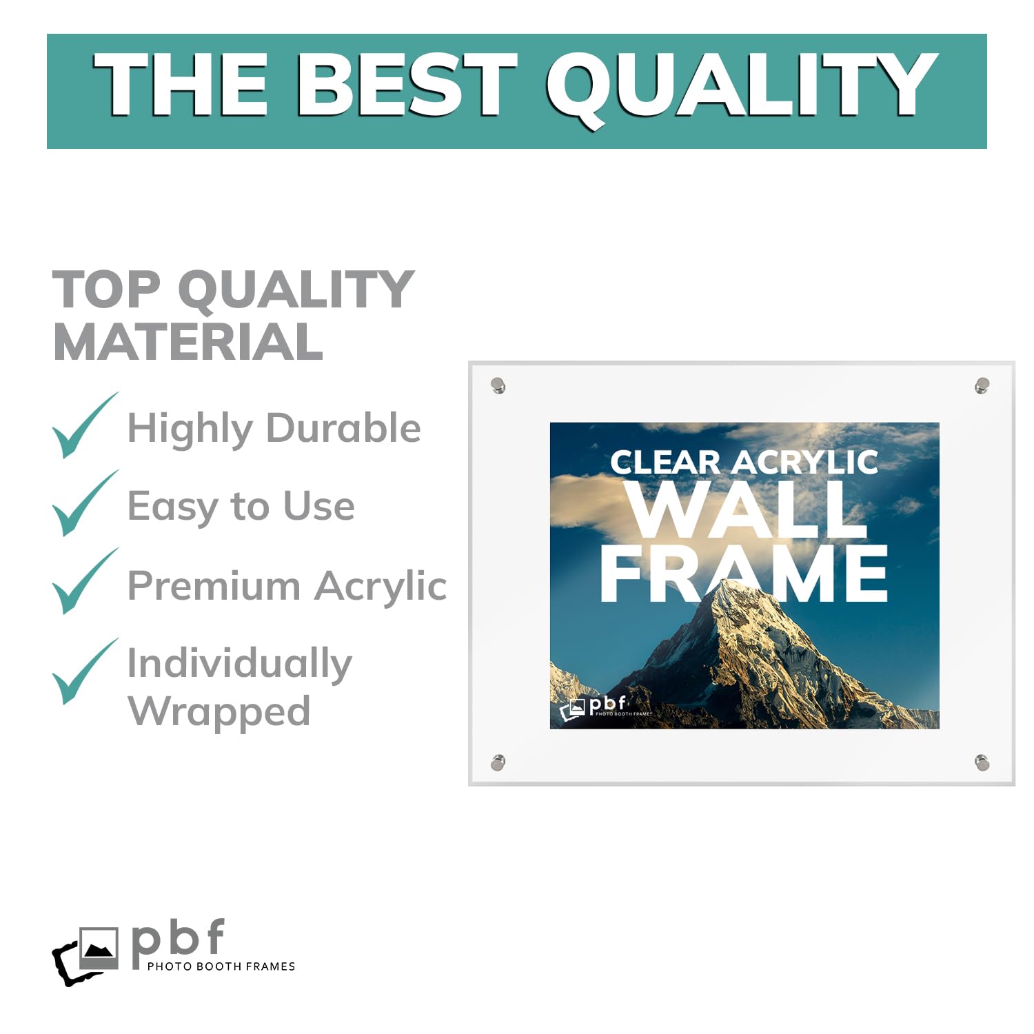 Artwork Display Frame - Floating Frame, Frameless Frame, Clear Acrylic Frame, Certificate Frame, Keepsake Photo, Wall Frame, Puzzle Frame