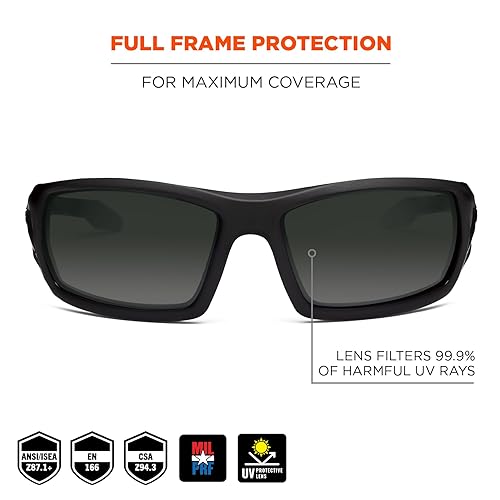 Miniatura 2 de Ergodyne Skullerz ODIN - Gafas de seguridad antiarañazos, antivaho y ANSI z87.1