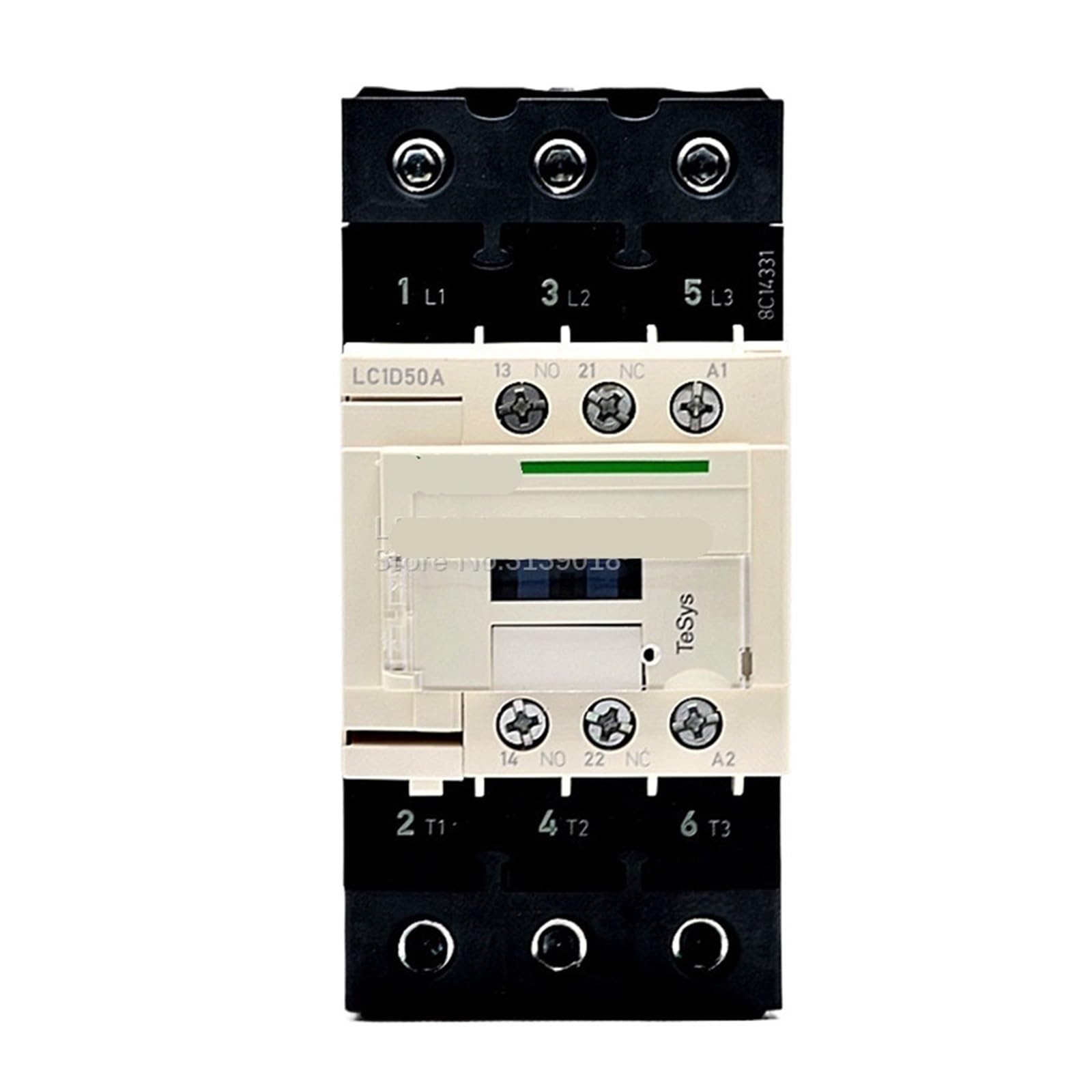 WQGQPXOB LC1D50AM7C AC contactor LC1-D50AM7C 50A 220V Load 22KW-380V 1NO 1NC