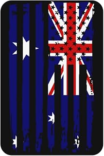 Vintage Australia Australian America Striped Flag Refrigerator Magnet Strong Magnetic Acrylic Decorative for Kitchen Fridge Dishwasher Notes Photos Schedules Office School Locker Cabinet