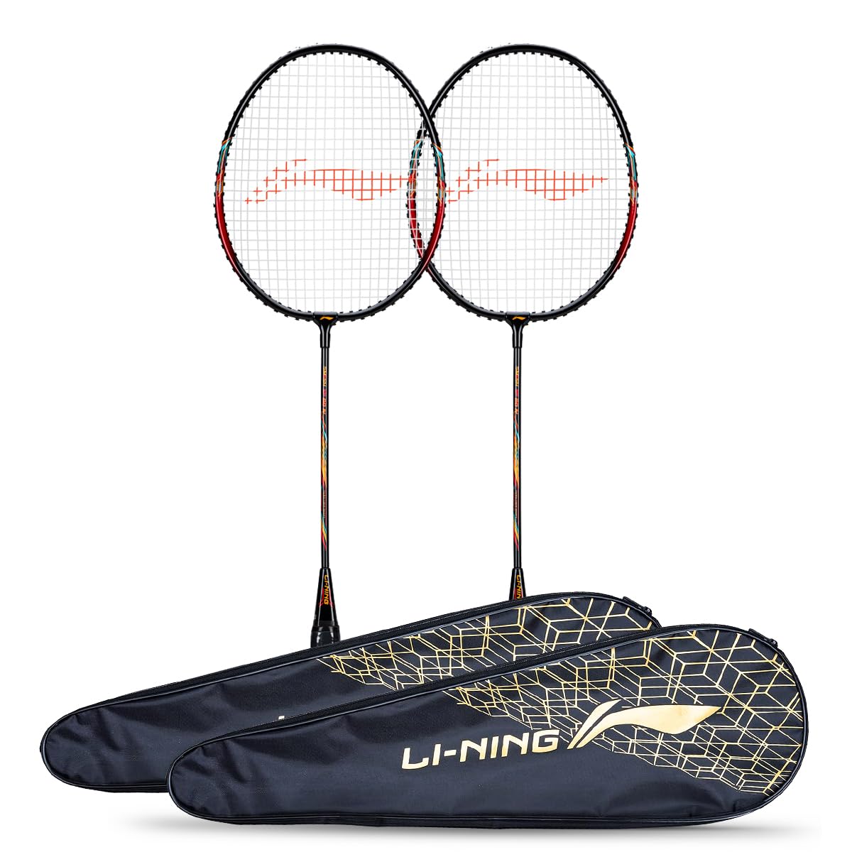 Li-Ning XP-60-IV Aluminum Strung Badminton Racket (2 x Rackets + 2 x Full Covers, Black/Pink) (B09W2RH4DM) Amazon Price History, Amazon Price Tracker