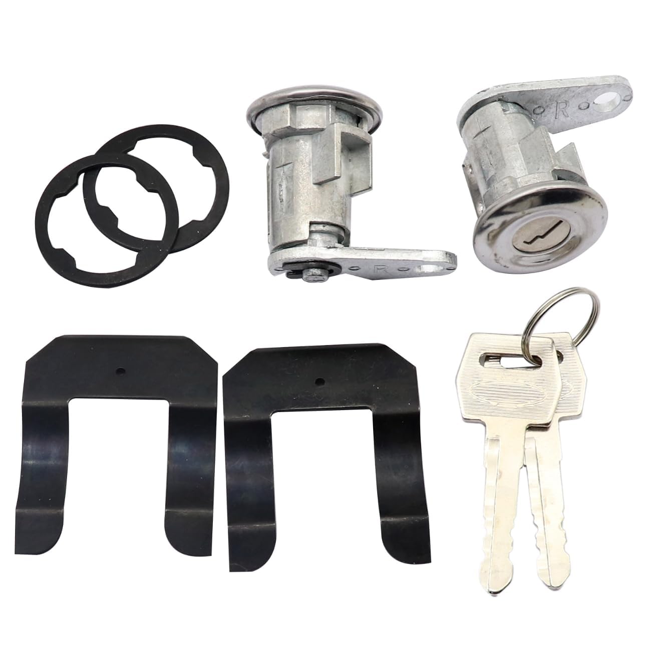 GXARTS Door Lock Cylinder with 2 Keys 2pcs Replacement F1435 F1480A 2DLK6 DLK9 fit for Ford E-150 F-100 F-150 F-250 1983 1984 1985 1986 1987 1988 1989