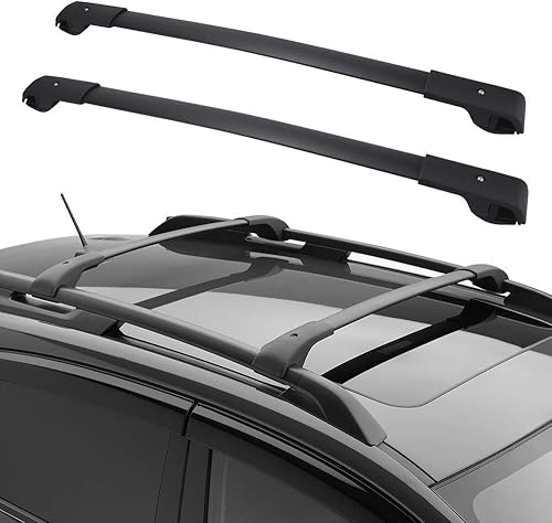 Juego de barras transversales para portaequipajes de techo 2009-2013 para Subaru Forester Aluminio Negro Reemplazar el número E361SSC300