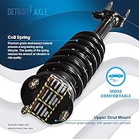 Vista 753 de Detroit Axle - Kit de suspensión delantera de 10 piezas para Chevy Aveo Aveo5 Pontiac G3 Wave 2 Ready Struts Assembly 2 Enlaces de barra