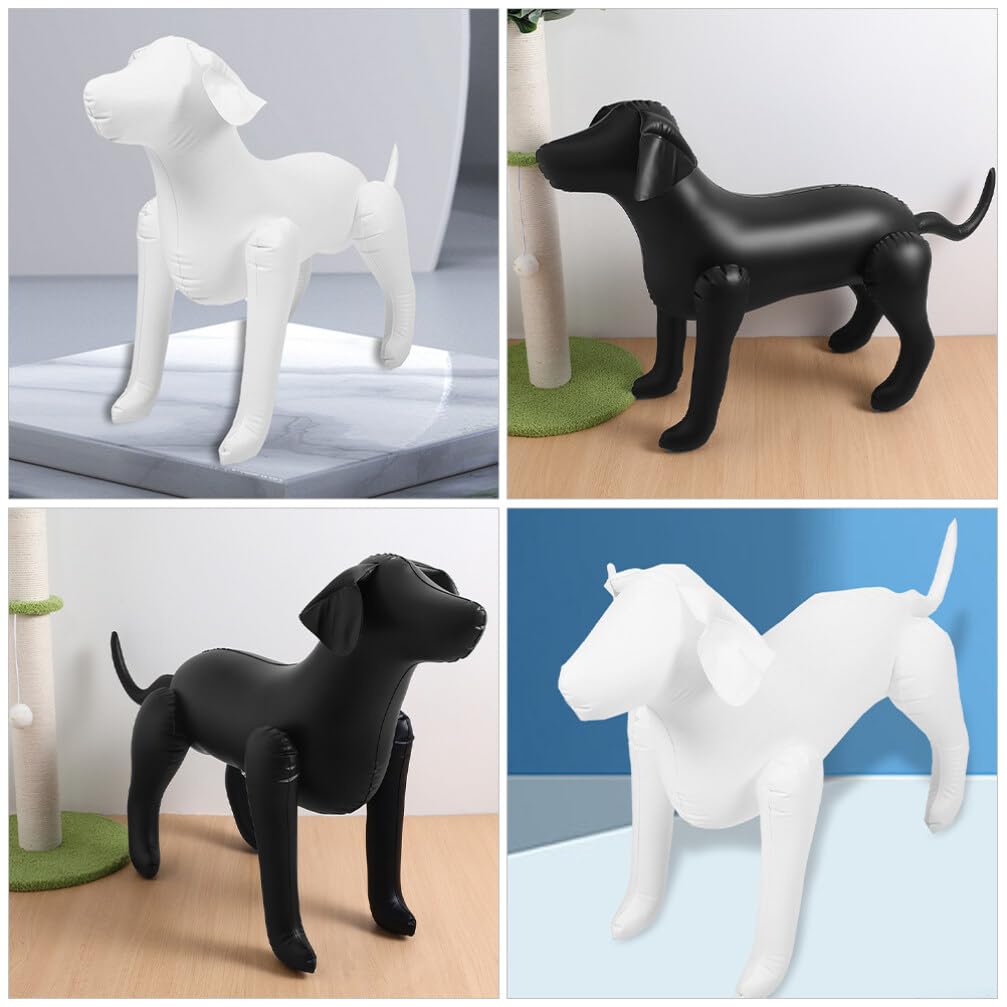 Happyyami Lot De 2 Mannequins Gonflables pour Chiens Debout 31.50X22.05X11.42 Pouces Mannequin pour Chien Présentoir Vêtements pour Chiens Modèle D'Affichage pour Animalerie