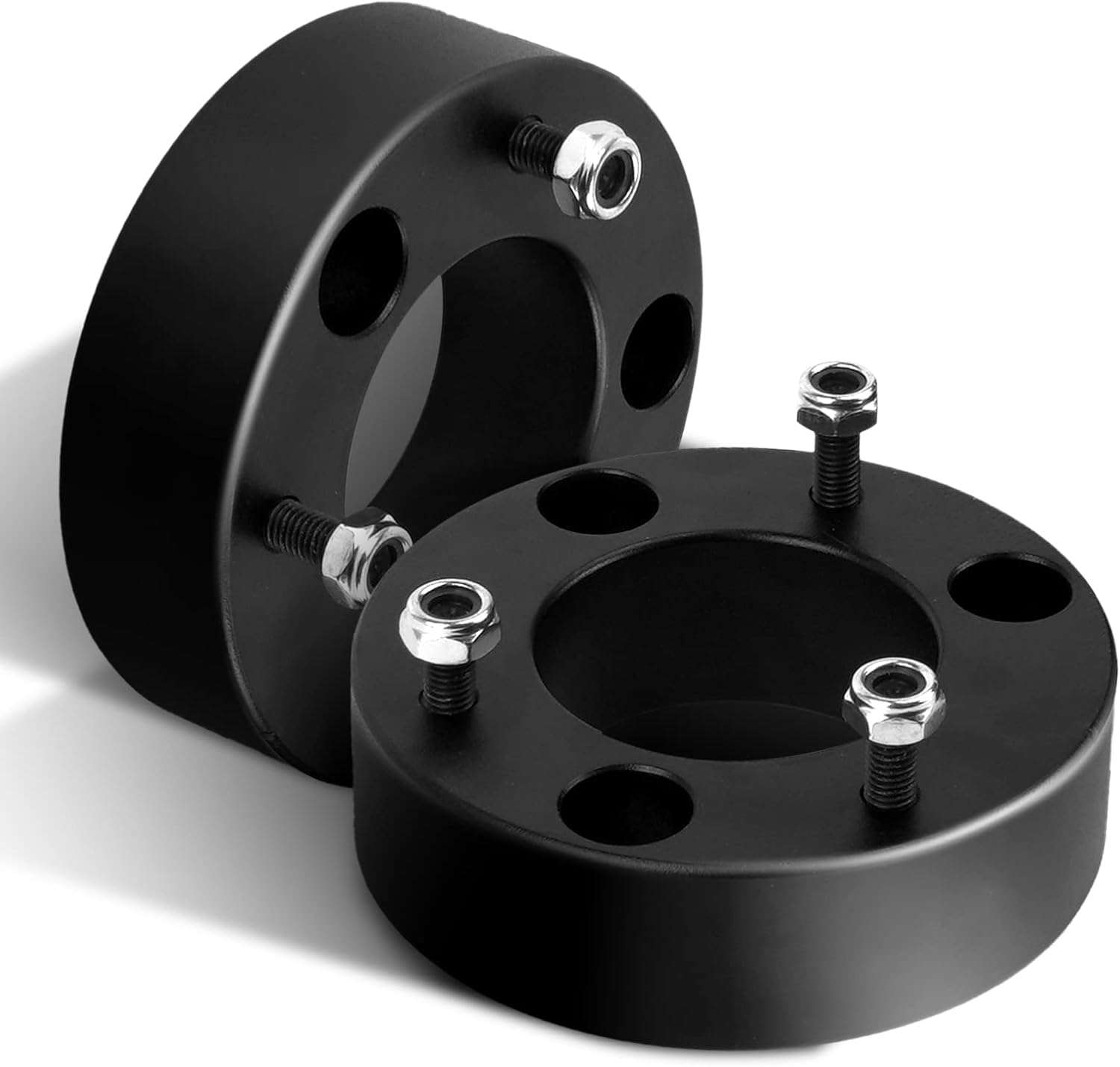 KAX 3"Front & 2"Rear Leveling Kits Fit for Chevrolet Silverado 1500 2007-2019, for GMC Sierra 1500 2007-2019, Front Suspension Strut Spacers Lift Kits Rear Tapered Blocks
