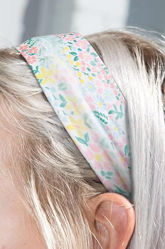 Vista 53 de TERSE Diademas negras para cabello corto para mujer, bandas elásticas antideslizantes para el sudor, envolturas de tela suave para entrenamiento