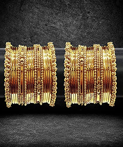 Brass Bracelet Bangle Set (2.8) (Set of 2)