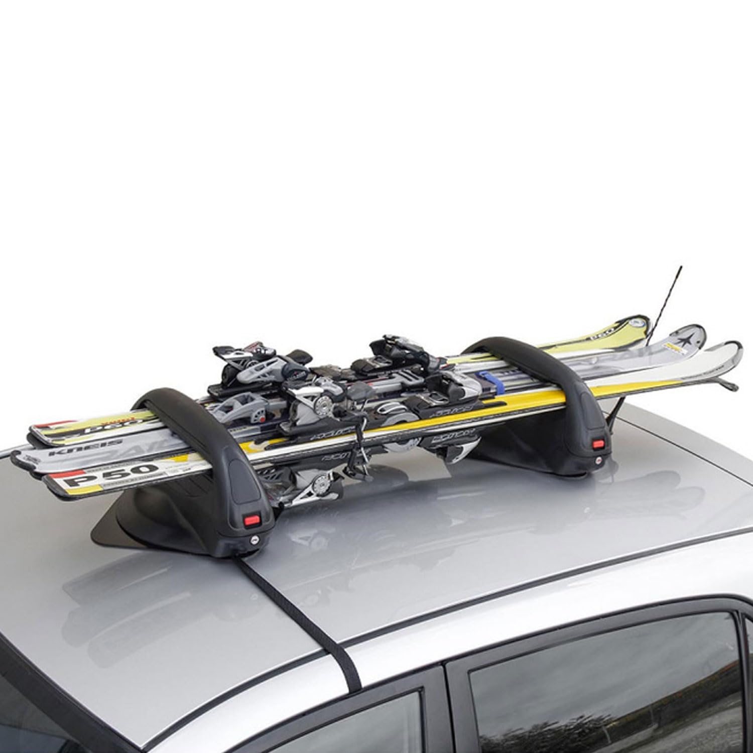 Portaesquís Esquí Snowboard Soporte Barras de Techo Skidachträger Aconcagua Negro | Autodachträger Relingträger Dachgepäckträger Lastenträger Barra Base
