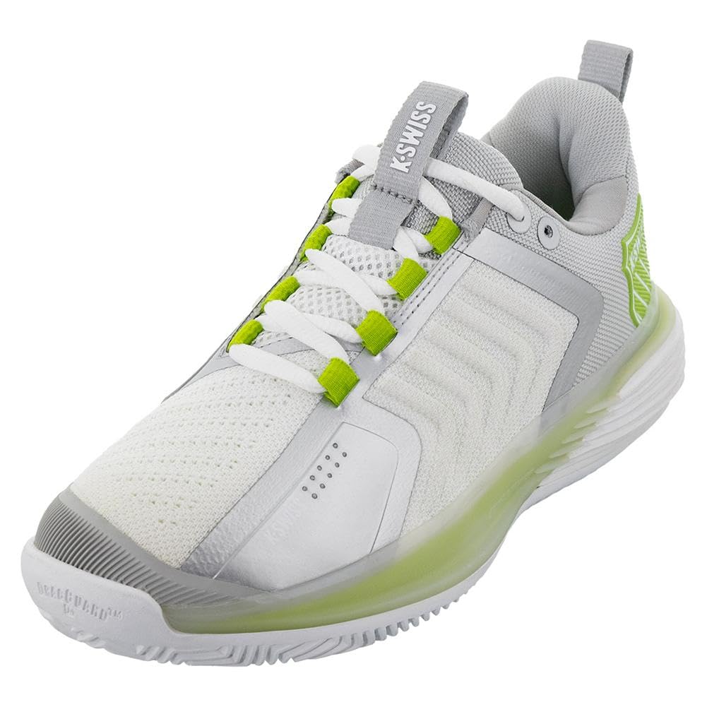 K-Swiss K Swiss Womens Ultrashot 3 Tennis Shoes Grey Violet Lime Green White
