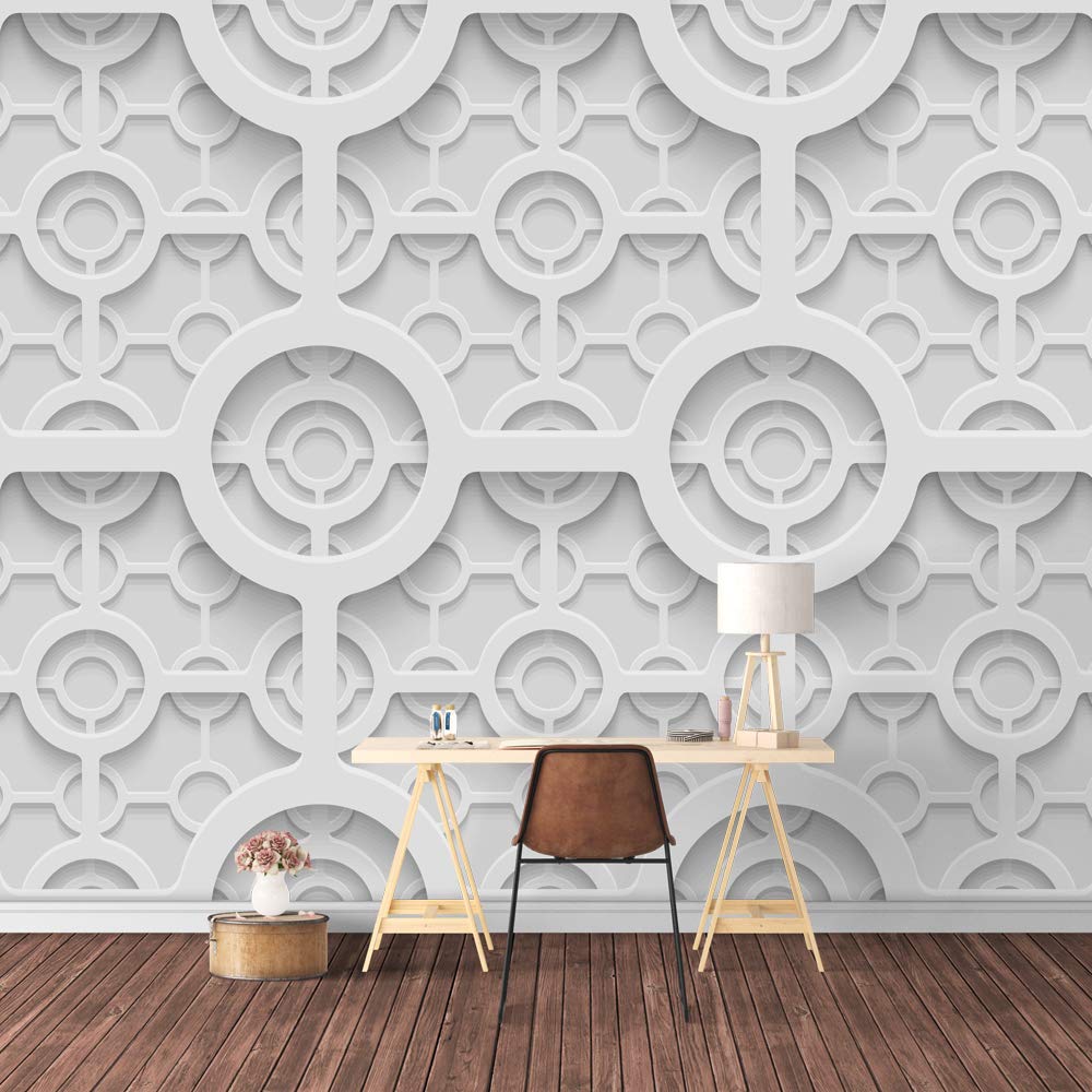 SIGNFORD Wall Mural 3D View Pattern Removable Wallpaper Wall Sticker for Bedroom Living Room - 100x144 inches