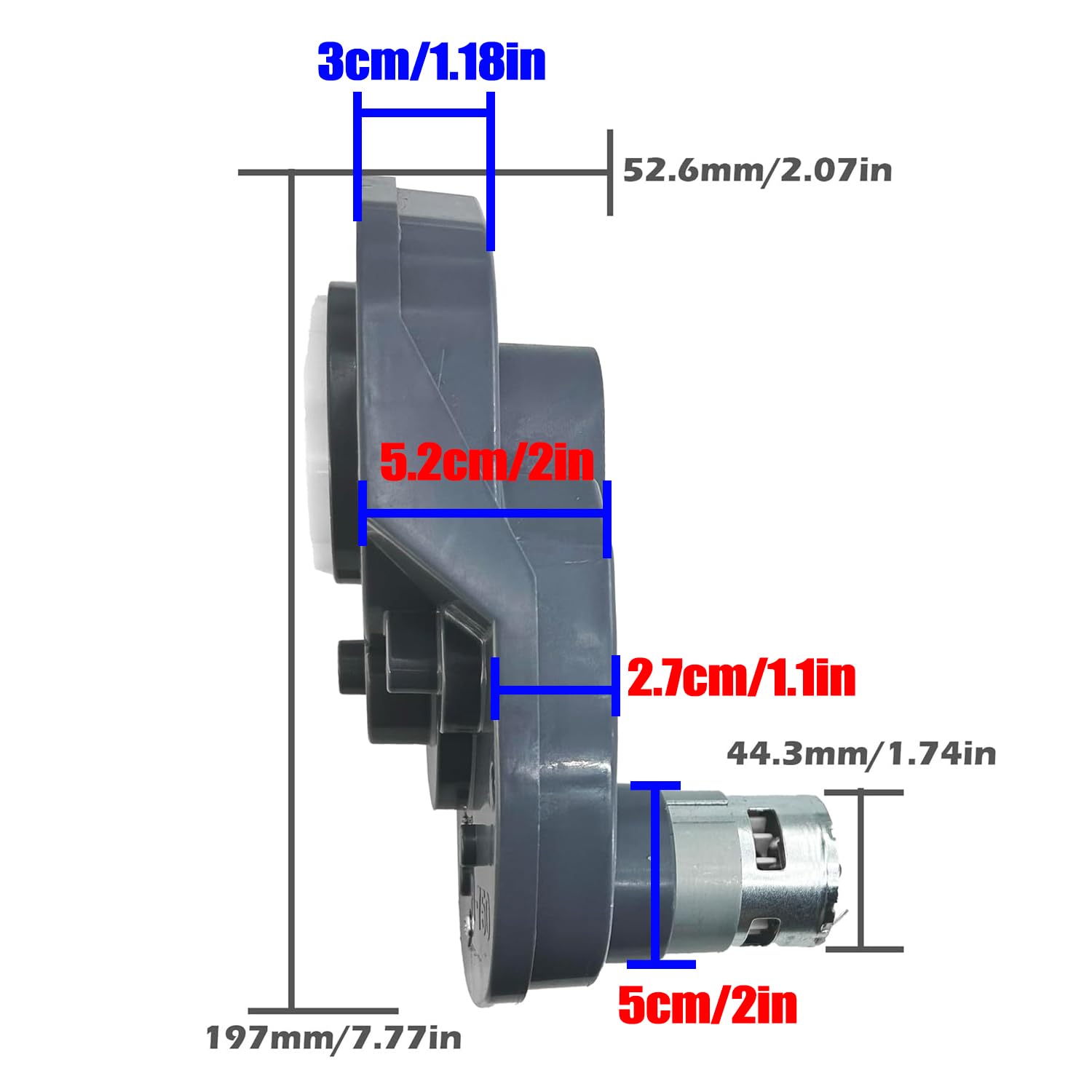 Power Wheels Gearbox Upgrade - 24V RS775 Motor -3