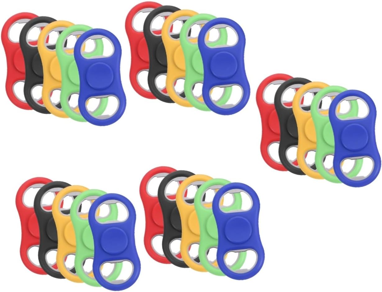 Zerodeko 5sets Portable Finger Rotation Bottle Opener Unique Beer Soda Bottle Opening Gadget for Parties Design 5pcs*5