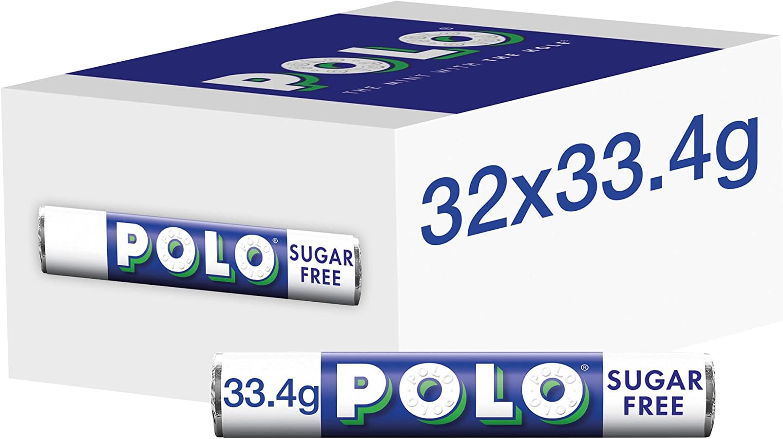 Sugar Free Mints Tubes, 32 x 33.4 g