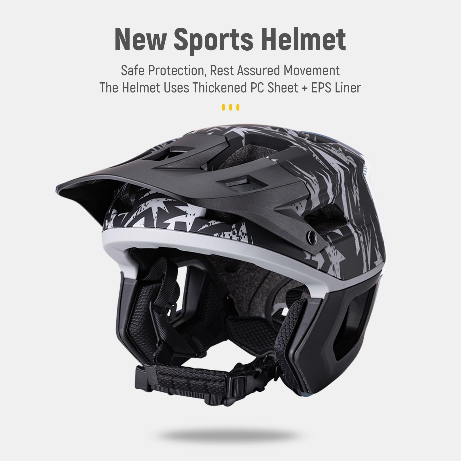 Casco de Bicicleta Adulto con Forro y Visera Extraíble, Ajustable Casco de Ciclismo Montaña para Mujeres y Hombres, Ultraligero, Transpirable, Unisex, Montaña & Carretera,
