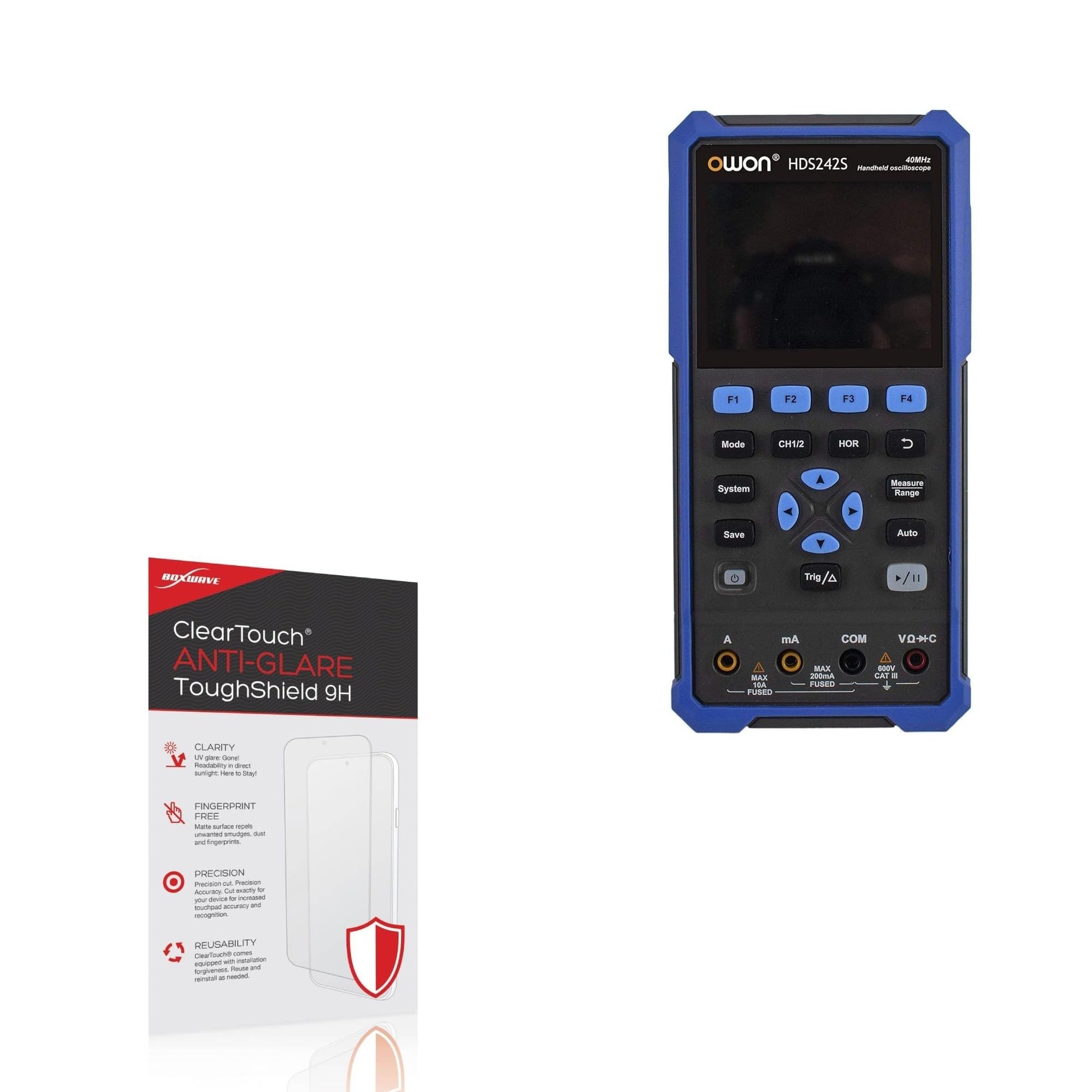 BoxWave Screen Protector Compatible with Owon HDS242S - ClearTouch Anti-Glare ToughShield 9H (2-Pack), Anti-Glare 9H Tough Flexible Film Screen Protector