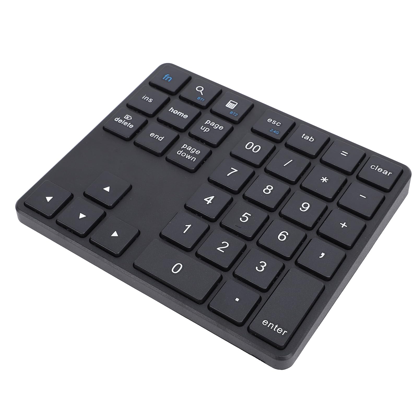 Garsent Tastierino Numerico Bluetooth per Laptop, Tastierino Numerico Cordless, Tastierino Numerico Ricaricabile USB a 35 Tasti, Tastierino Numerico Esterno per Laptop PC Notebook (BLACK)