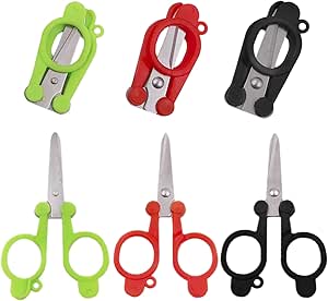 Amazon.com: 6 PCS Travel Scissors Professional Folding Scissors Mini ...