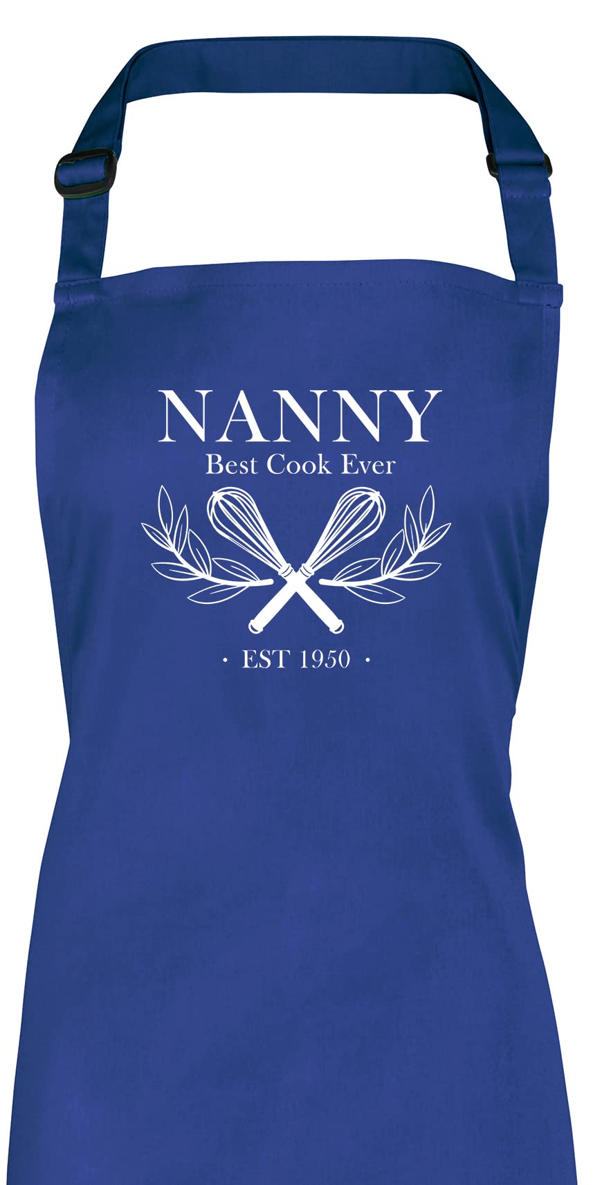 Shopagift Personalised Best Cook Ever- Nanny Apron - Blue