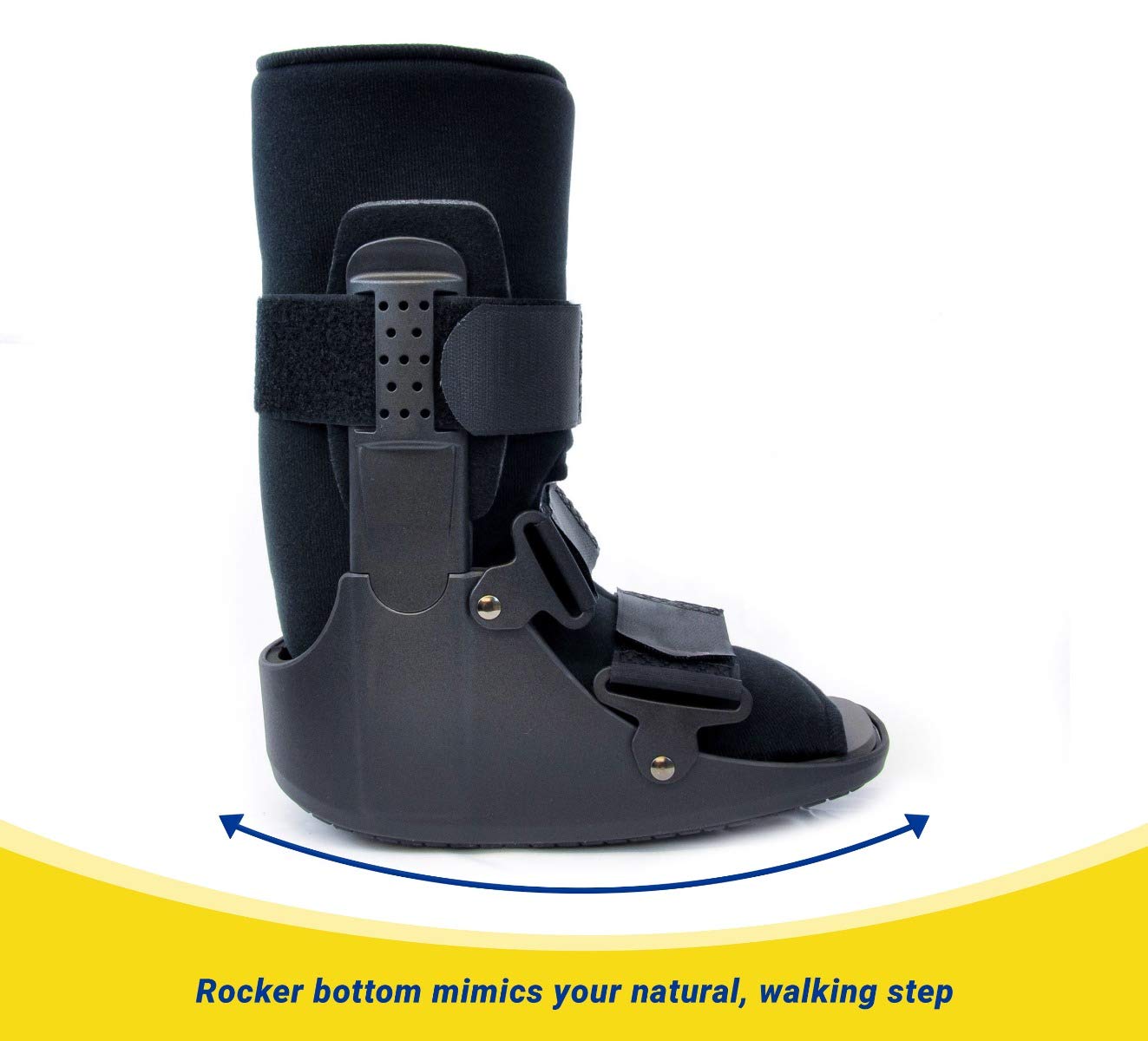 Brace Direct CAM Walker Boot Short + Ankle & Foot Ice Pack Cold Wrap