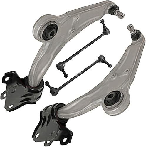 Miniatura 44 de Detroit Axle - Kit de 4 brazos de control delanteros para Chrysler 300 Dodge Challenger Charger Magnum, 2 brazos de control delantero inferiores con