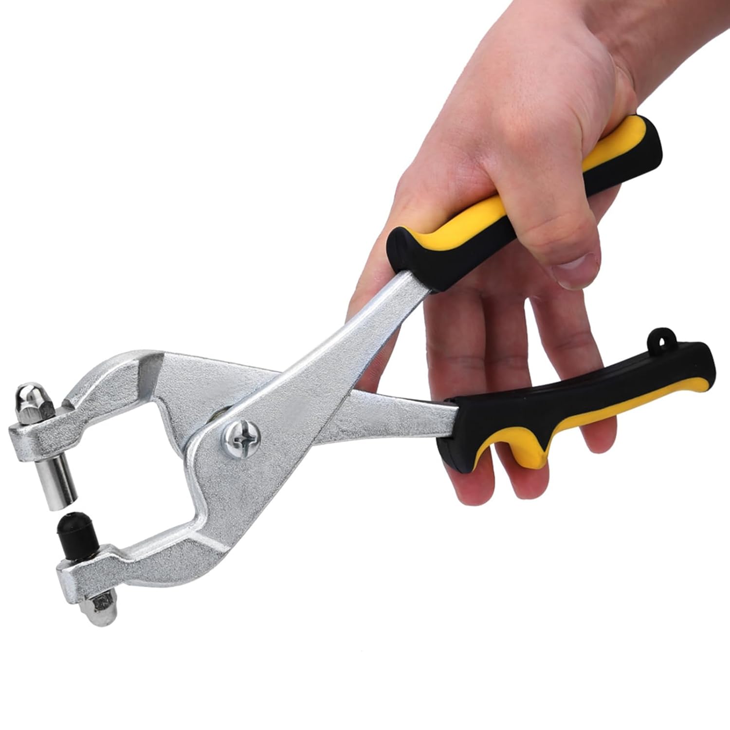Multi-Function Grit Punch Pliers Metal Sheet 3.27mm Hole Puncher Pliers for The Opening of Thin Metal Sheet in The Decoration, Hardware Processing