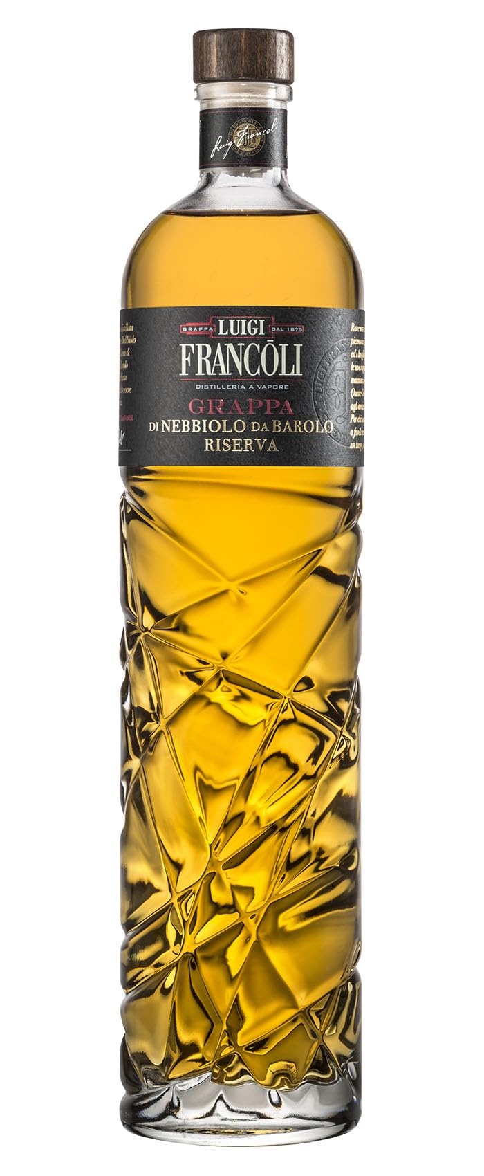 Luigi Francoli Grappa Riserva del Piemonte Sorsi di Luce Nebbiolo da Barolo Barrique 41,5% Vol. (1 x 0.7l)