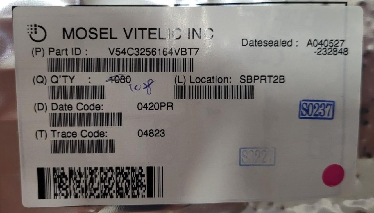 (10 PC) V54C3256164VBT-7 Mosel