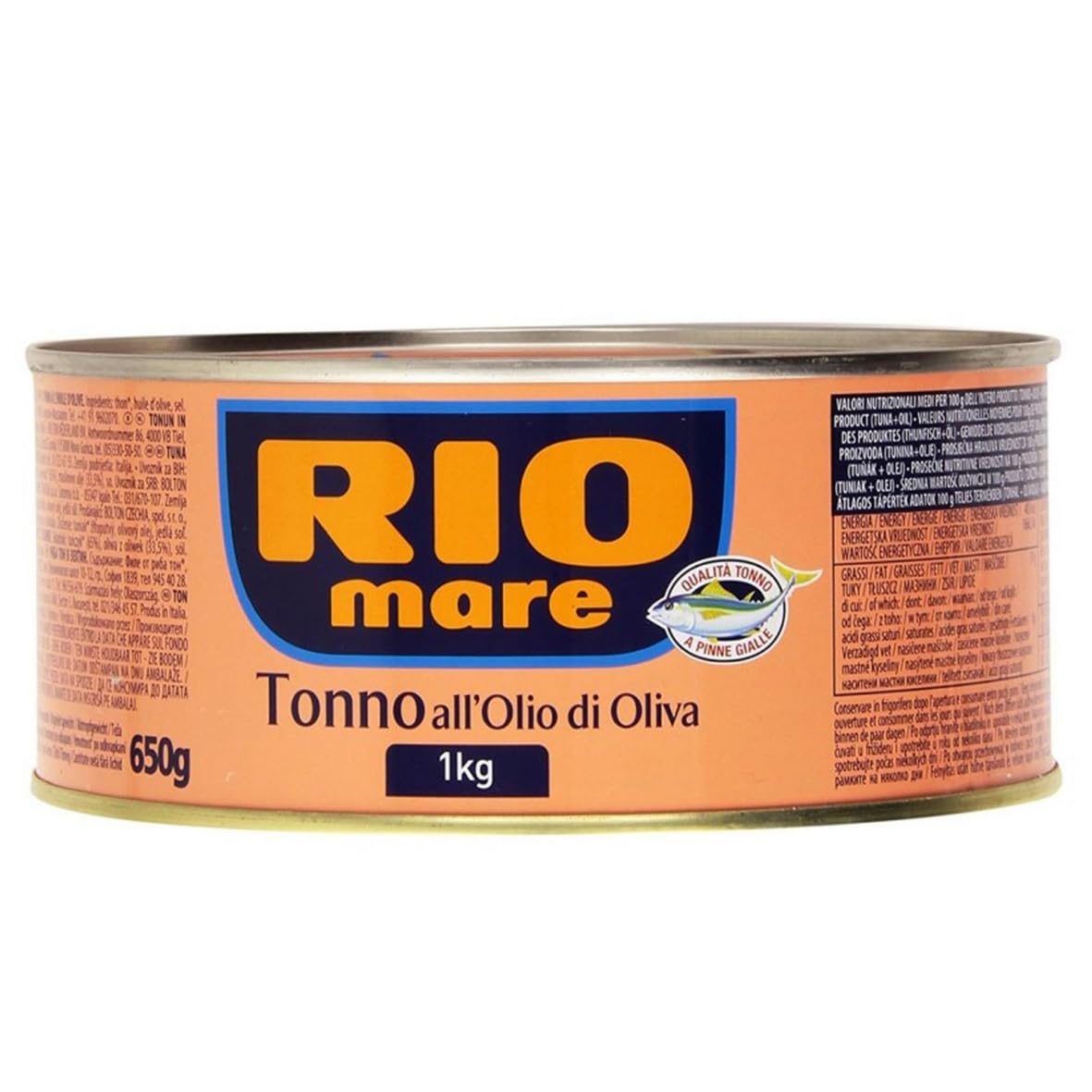 Tonno in Scatola all'olio d'oliva Rio Mare 3 Confezioni da 1 kg