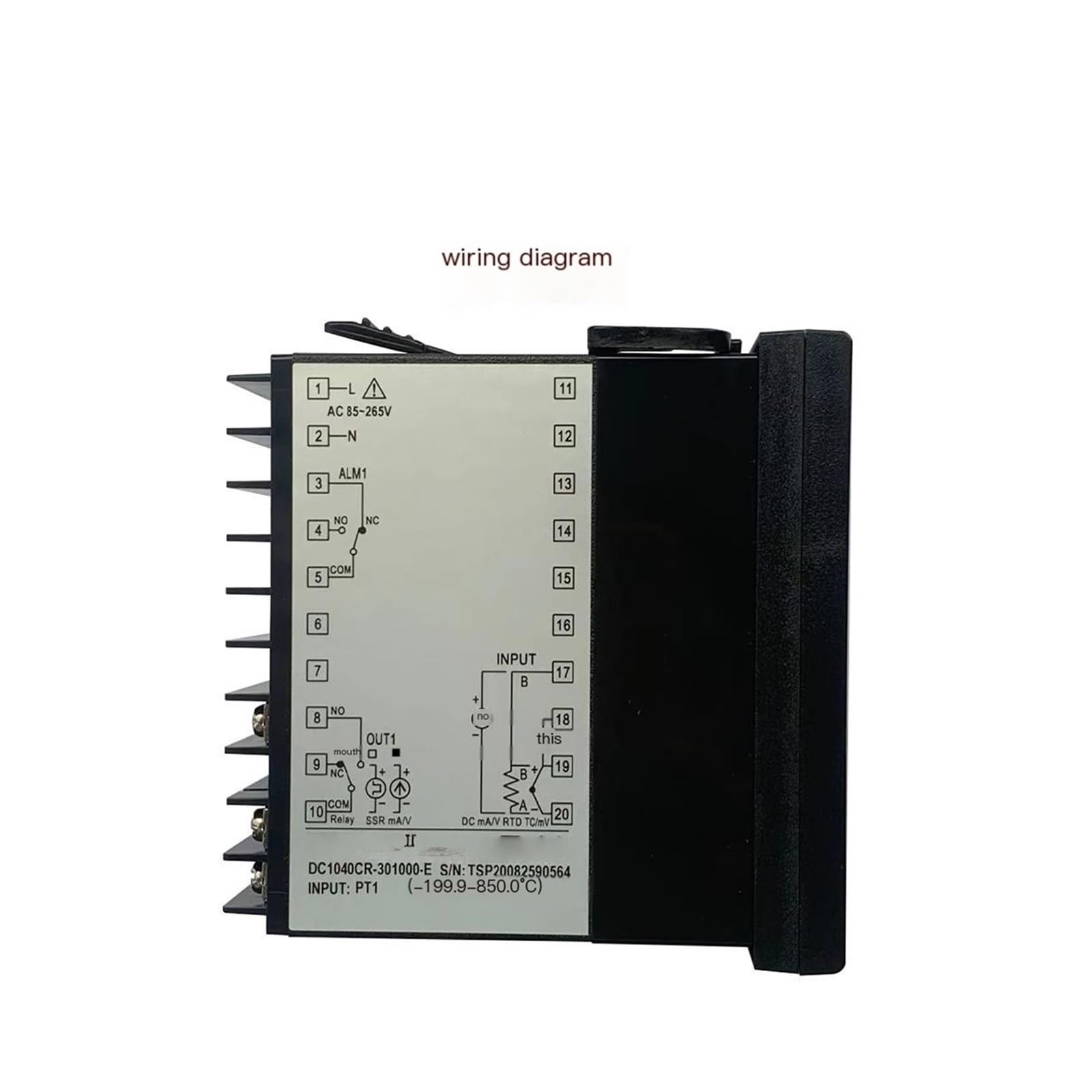 Regolatore di temperatura DC1040CT-702000-E Misuratore di controllo della temperatura