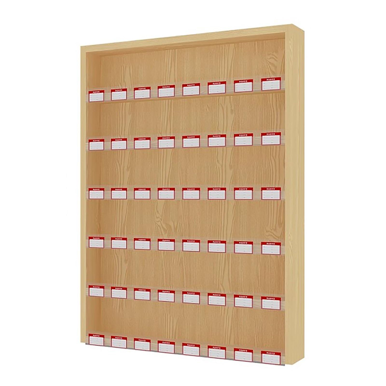 Vitrine de supermarché murale en bois pour un rangement efficace du tabac