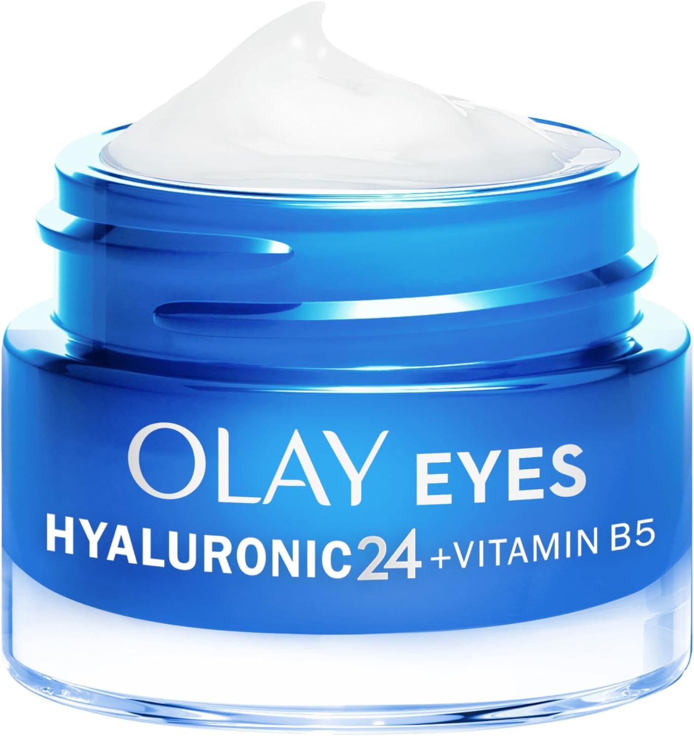 Hyaluronic Acid Eye Cream, Skincare With Niacinamide 99% Purity And Vitamin B5 (Panthenol). Hydrating Skin Care with 3 Actions: Plumps, Smooths, Hydrates. Non Greasy, Non Sticky, 15ml