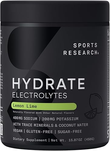 Miniatura 15 de Sports Research® Hydrate Paquetes de Polvo de Electrolitos - Sin Azúcar y con Sabor Natural con Vitaminas, Minerales y Agua de Coco - Apoya la