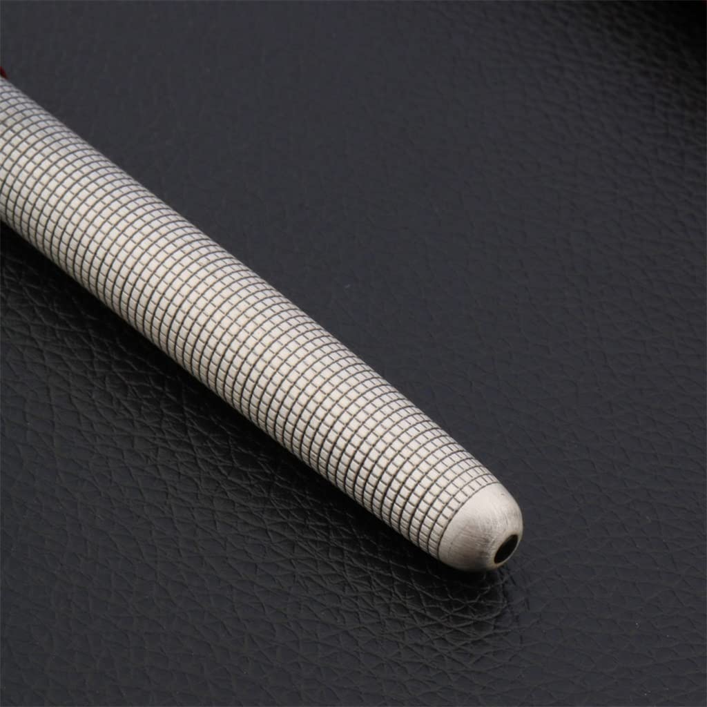 Penna stilografica classica in metallo rosso nero freccia reticolo forniture per ufficio scuola scrittura