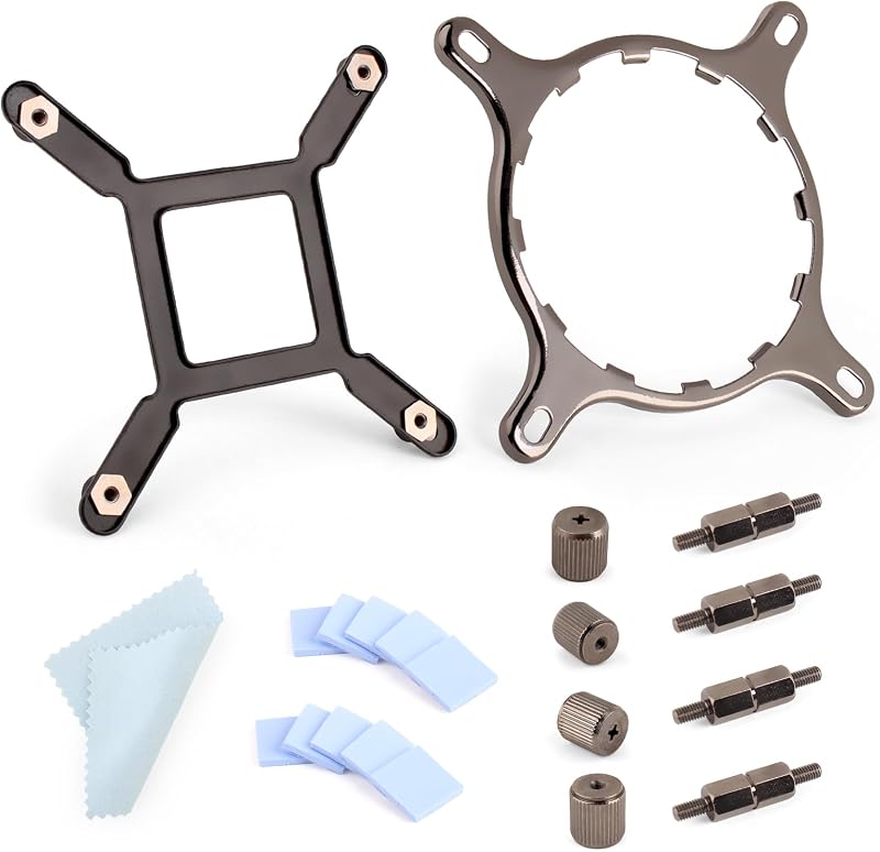 LGA1700 CPU Cooler Bracket for NZXT Kraken X41/2/52/53/61/62/63/72/73 Z53/63/73 Series Coolers, Iron Material, Mounting Bracket