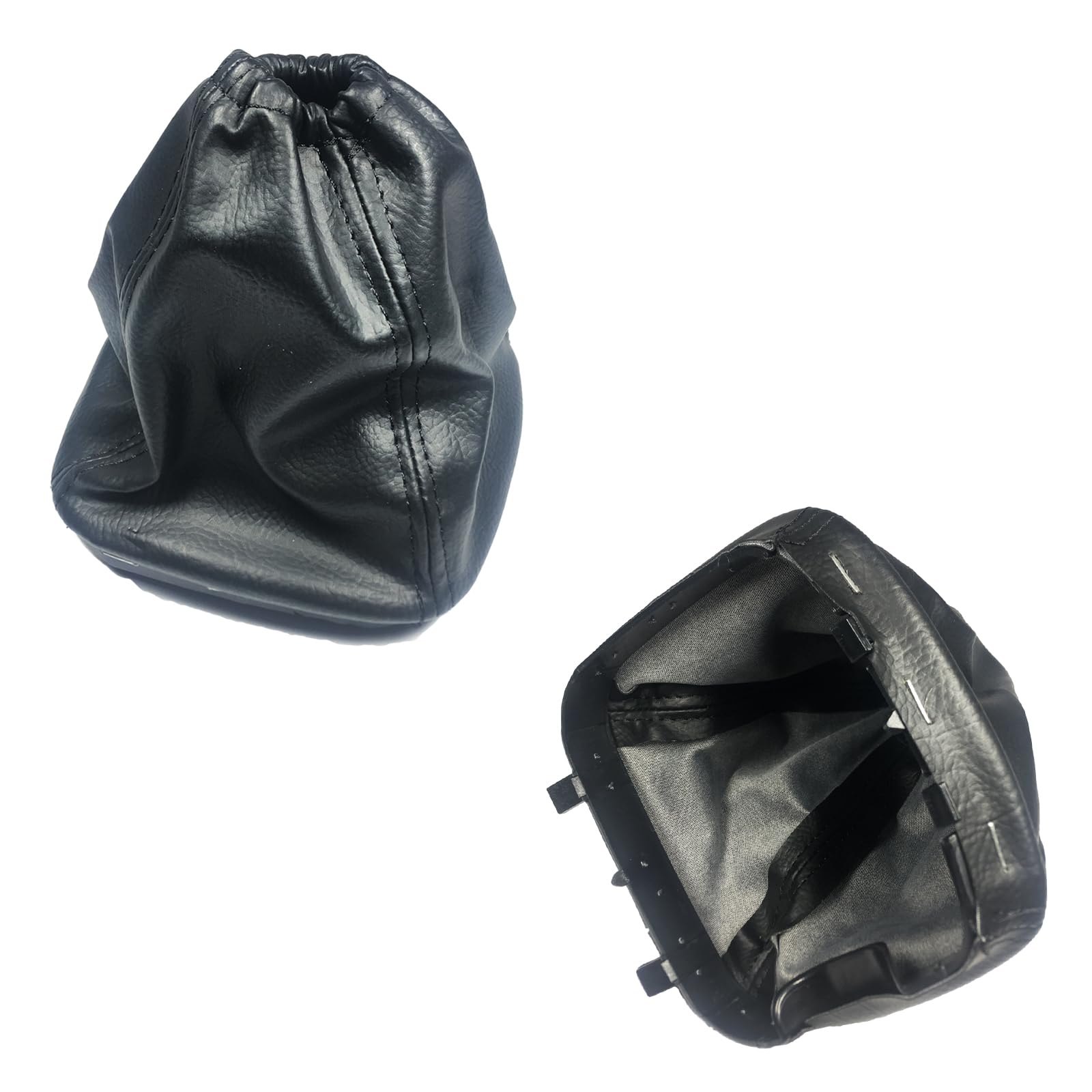Soufflet De Levier De Vitesse + Cadre Pour Ford Transit MK7 (2006-2013) - Remplacement En Simili Cuir Noir